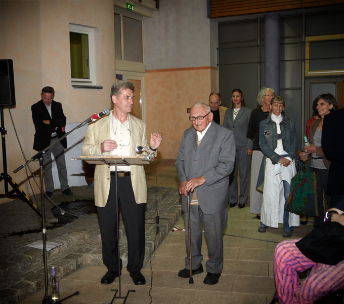 Konrad Ehmann in seinem Atelier